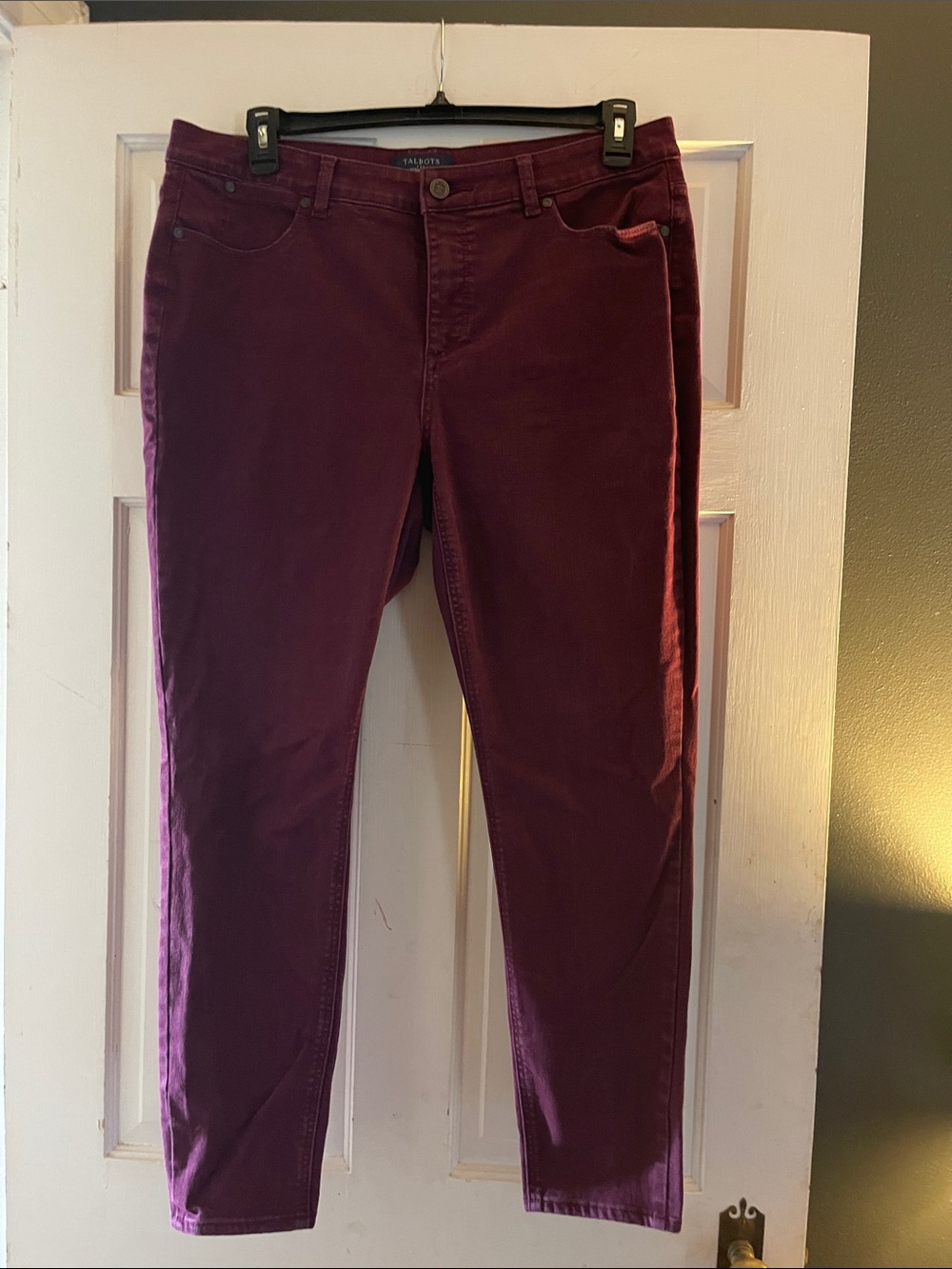 Talbots Skinny Jeans in Deep Plum